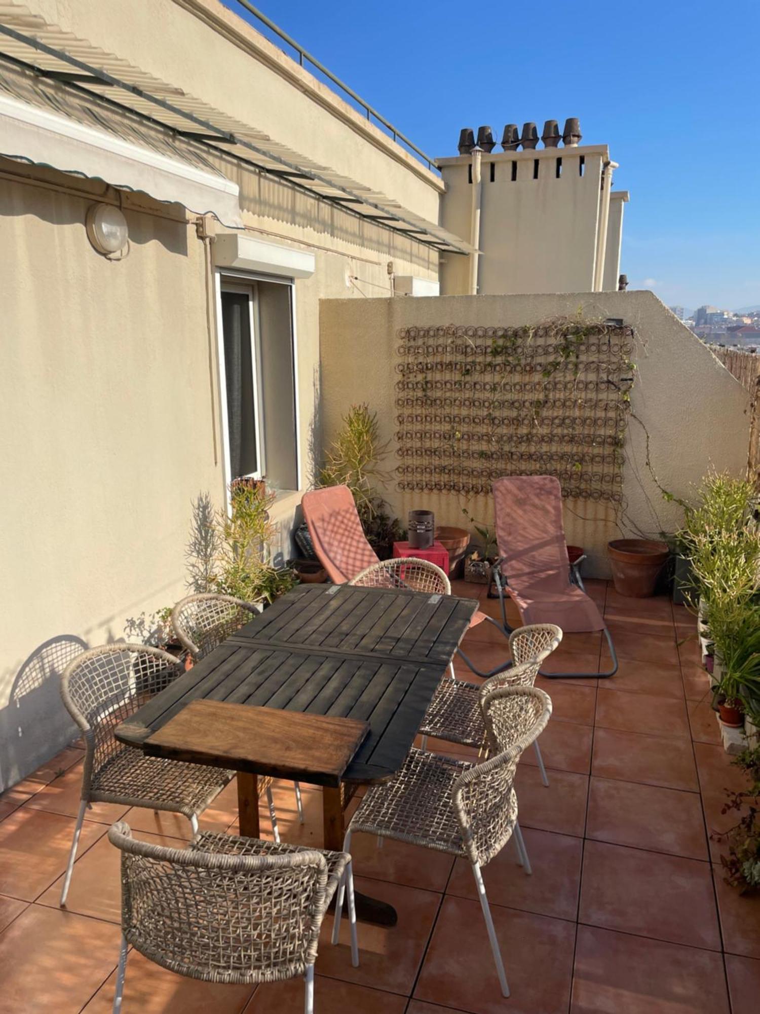 4 Personnes Appart 60 M2 Terrasse 35M2 Sejour Sud 2 Vraies Chambres Gare Saint-Charles Universite Marseille Exterior photo